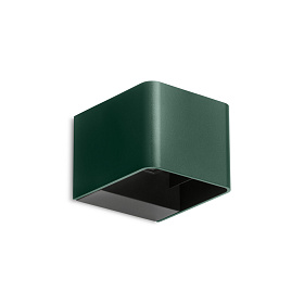 Настенный светильник IP65 Wilson Square LED 10.2W 2700K ON-OFF зеленый 602lm