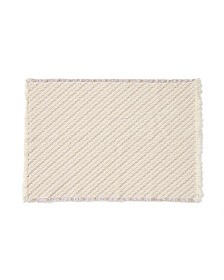 Коврик для ванной Janu из 100% хлопка жаккард цвета экрю 50 x 70 см
