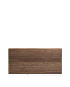 Изголовье Norlen из орехового шпона с темной отделкой и подсветкой 180 x 200 