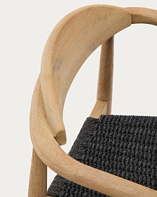 Кресло Glynis натуральный, черный