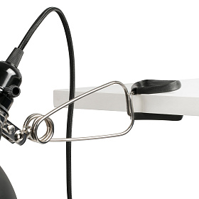 Лампа с зажимом Pepper черная