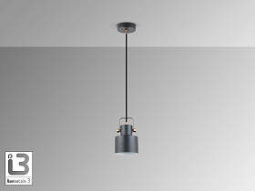 Erika Подвесной светильник 1L черный-медный