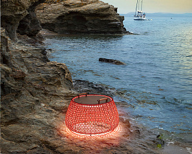 Уличный портативный светильник Nans Bag/38/R Outdoor красный