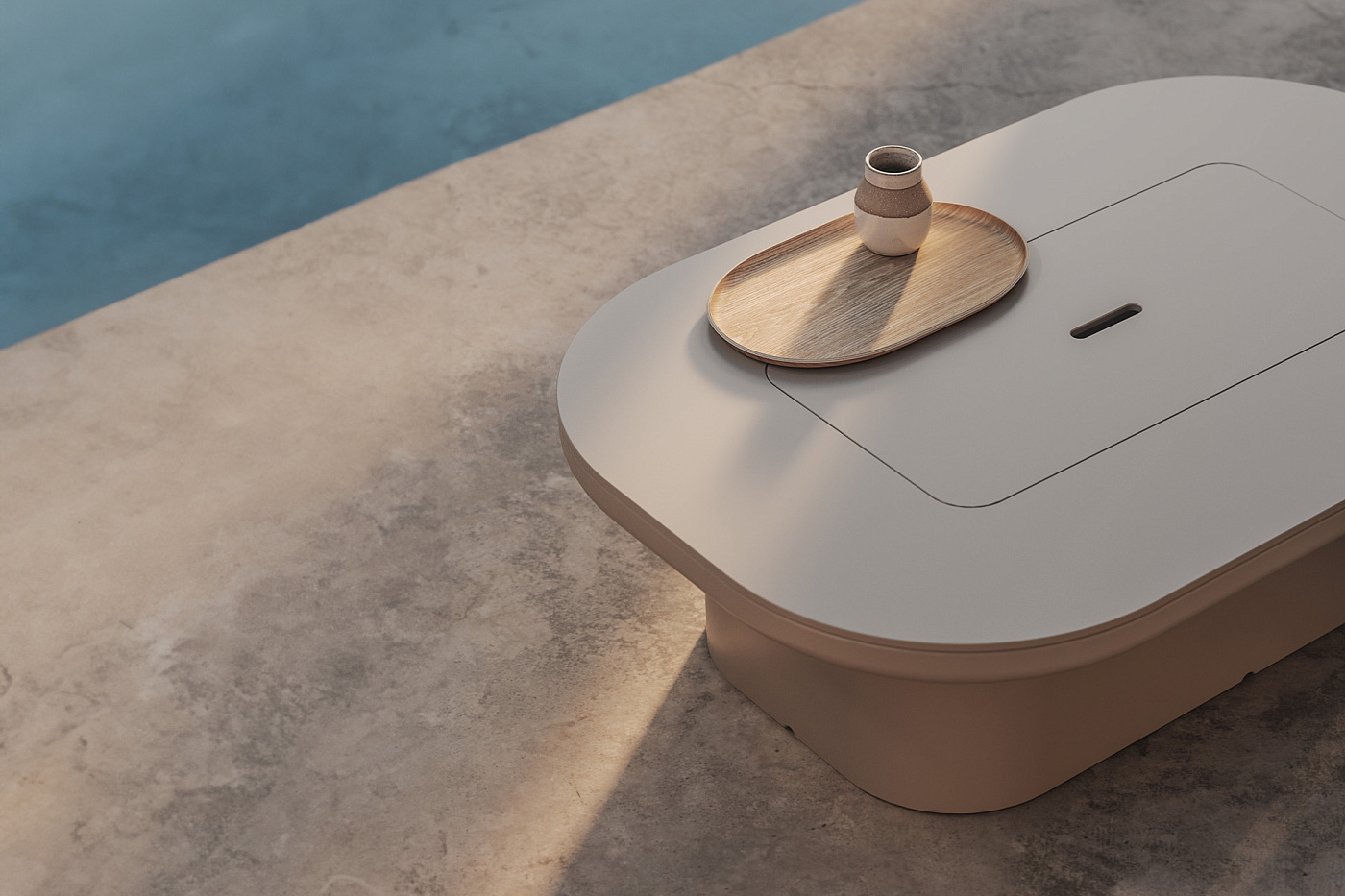 Уличный столик Luna с контейнером для хранения