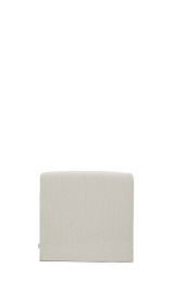 Изголовье Valma из жемчужного шенилла со съемным чехлом для кровати 90 x 200 см