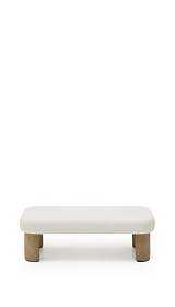 Журнальный столик Labra из цемента и акации 140 x 70 см