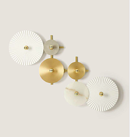 Бра Abby 6L золотое + диски 1096/35, 1097/20, 2x1132/50, 1038/25, 1038/35