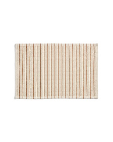 Хлопковый коврик для ванной Merade с оранжевыми полосками, 50 x 80 см