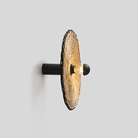 Costas 400 H140 Настенный/потолочный светильник черный/из ротанга