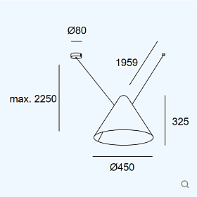 Подвес Super Attic Conic Shape V 1250mm 00-8365-05-05