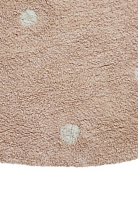 Ковер Горошек розовый D140