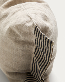 Чехол для подушки Disea из льна бежевый с полосками, 40 x 60 см