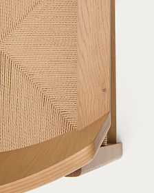 Стул Idun из массива дуба с натуральной отделкой и сиденьем из веревки