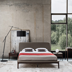 Прикроватная тумбочка RONDA темный орех V36W1