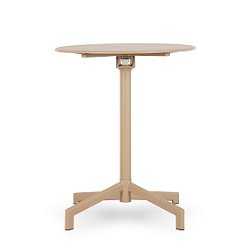 Круглый складной садовый стол Lianis цвета капучино