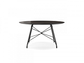 Обеденный стол Orchard 150 Macassar Ebony/черный/никель