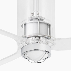 Потолочный вентилятор Tube Fan LED прозрачный