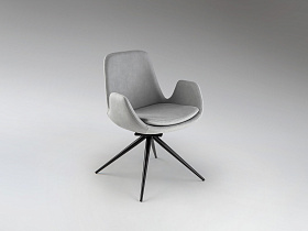 Zuna Кресло поворотное светло-серое