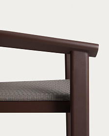 Уличный барный стул Erice из алюминия и веревки коричневого цвета, 75 см