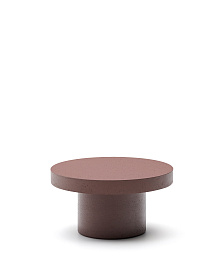 Aiguablava Журнальный столик терракотовый цементный Ø90 см