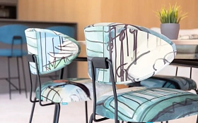 Стул с наклонной спинкой Nereida 