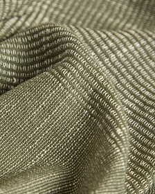 Плед Sareli из зеленой смесовой шерсти 130 x 170 см