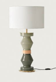 Настольная лампа Kitta Kitta латунный металл, белый абажур 801011/41