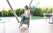 Кресло Peque Wood Legs ткань ALBERO 02 (S.5)