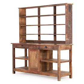 Стеллаж Sadao из натурального дерева