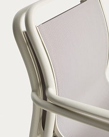 Комплект садовой мебели Brela стол и 6 стульев Luri из алюминия цвета экрю