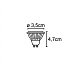 Лампа MR11 GU10 3W 3000K 38° CRISTAL