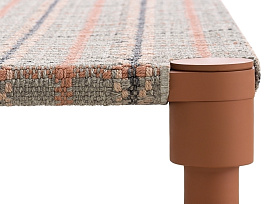 Индийская кровать GL Tartan терракотовая двойная