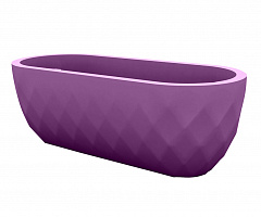 Кашпо Vases Nano матовое фиолетовое широкое 33см