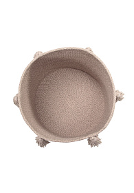 Корзина WOODY Винтажный нюдовый 30*30