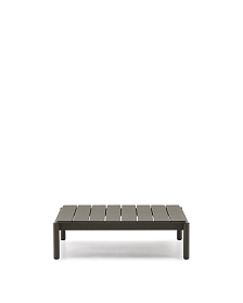 Журнальный столик Sorells из зеленого алюминия 89 x 91 см