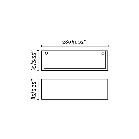 MILO Настенный светильник белый 1xE14 280mm