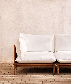 Portitxol Модульное угловое кресло из массива тикового дерева