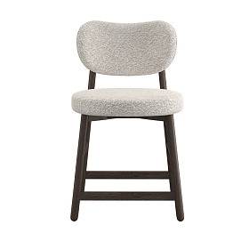 Полубарный стул Clemente ткань Loop 07, итальянский орех