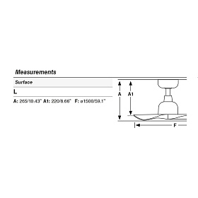 Потолочный вентилятор OUTWOOD Ш1500MM белый 3 PALAS IP44 TUYA