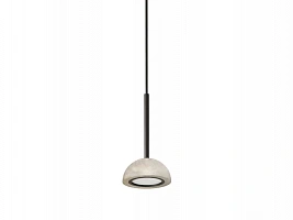 Подвесной светильник Dussa S черный металл / Travertine