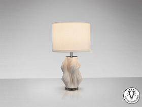 Kaos Настольная лампа 1L белая керамика