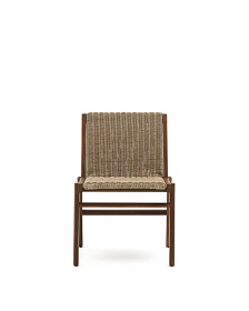 Стул Itani из массива акации и искусственного ротанга