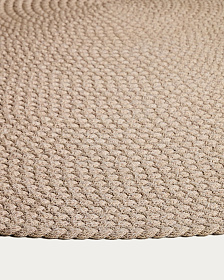 Ковер Despas из синтетического волокна цвета экрю Ø150см
