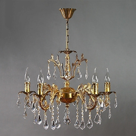 Люстра MANTRA  Granada Ambiente 5L 2118/5 AB Leaf Crystal