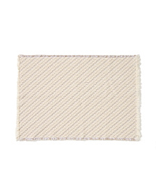 Коврик для ванной Janu из 100% хлопка жаккард цвета экрю 50 x 70 см