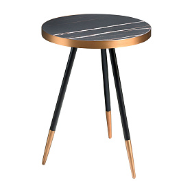 Круглый журнальный столик из стали и керамики CT1015-1AA /2069