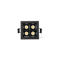Встраиваемый светильник TROOP 4x2W черный-черный 36є 4000K CRI90