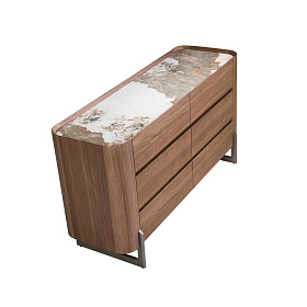Комод 7151/437-C из ореха и керамики