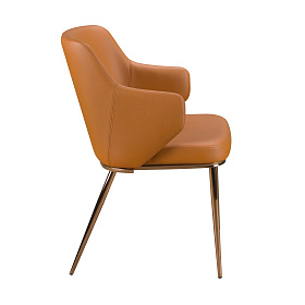 Стул 4162 из коричневой экокожи