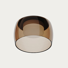 Встраиваемый потолочный светильник Glass 2700K зелено-коричневое стекло